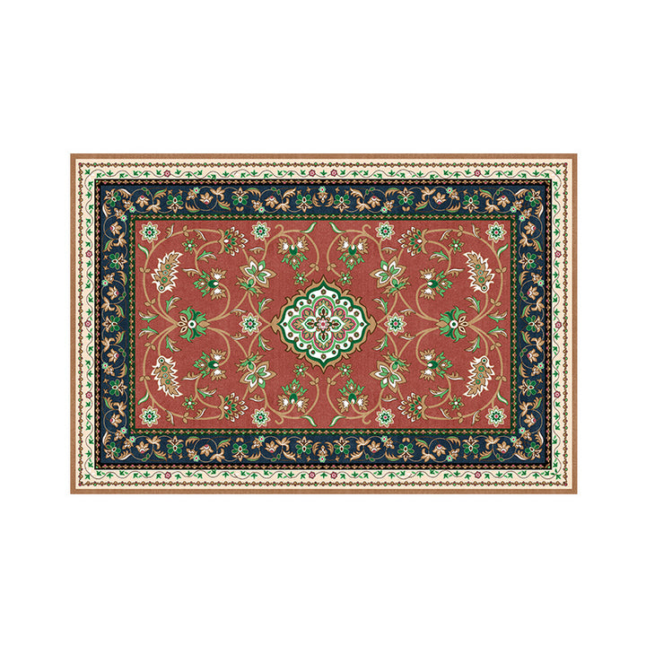 Floral-Patterned Luxury Bath Mat Karnz