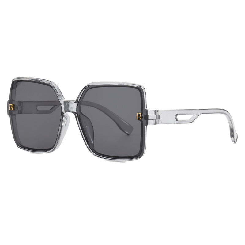 Damen modische oversized Sonnenbrille mit extravaganten Akzenten Karnz