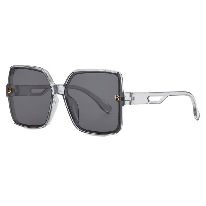 Damen modische oversized Sonnenbrille mit extravaganten Akzenten Karnz