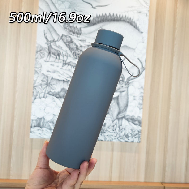 Damen Hochwertige Edelstahltrinkflasche mit rutschfestem Griff Karnz