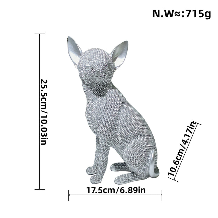 Dekorative Hundefigur im modernen Design Karnz