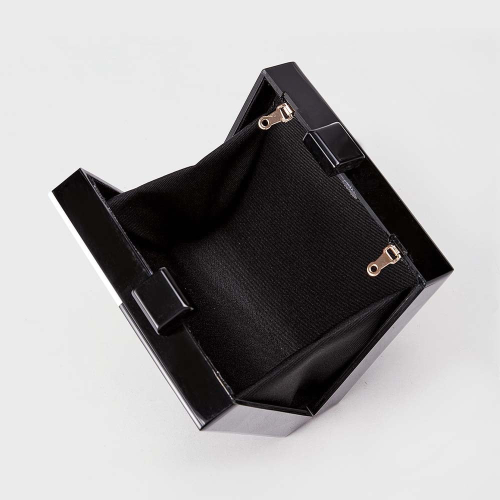 Künstlerische Gesichtsmuster-Acryl-Clutch