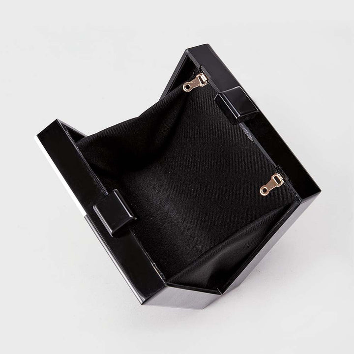 Künstlerische Gesichtsmuster-Acryl-Clutch