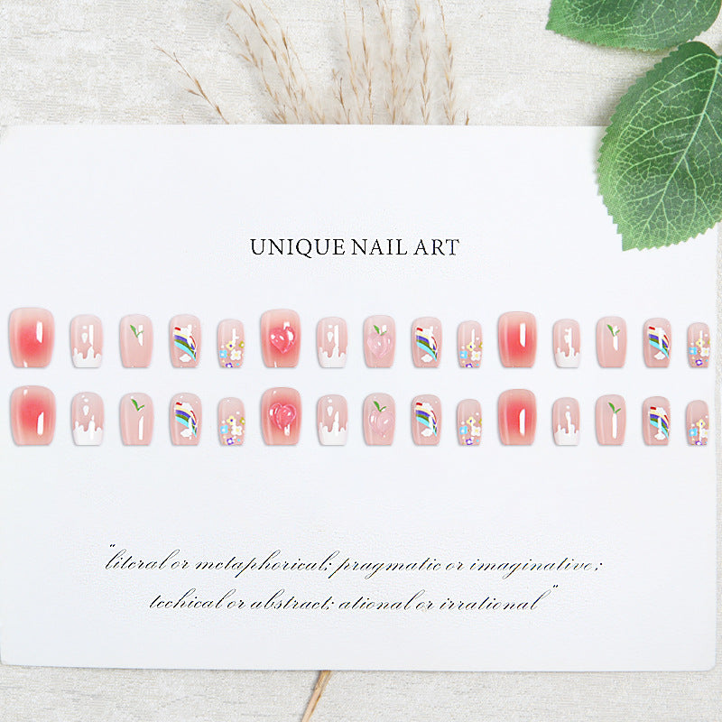 Kreatives Kunstnagelset mit bunten Fruchtmotiven und stilvollen Designs Karnz