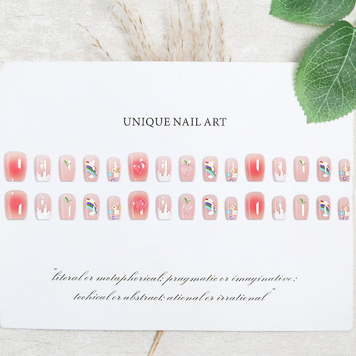 Kreatives Kunstnagelset mit bunten Fruchtmotiven und stilvollen Designs Karnz