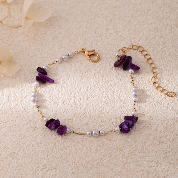 Chic Perlen- und Edelsteinarmband Karnz
