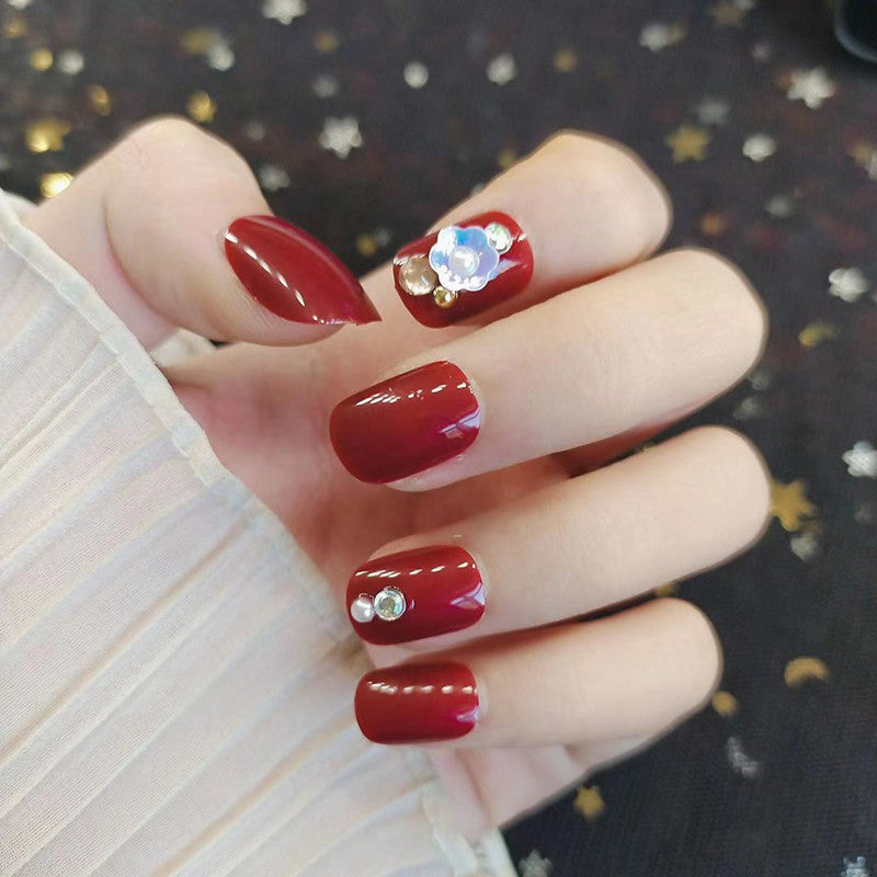Elegantes glamouröses Press-On-Nägel-Set