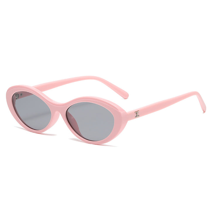 Damen stilvolle Sonnenbrille im ovalen Design Karnz
