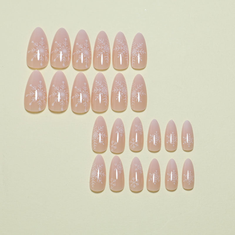 Künstlerisches Glitter Press-On Nagelset Karnz