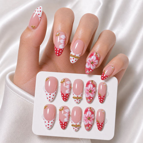 3D Floral Nail Art Press-On Set Karnz