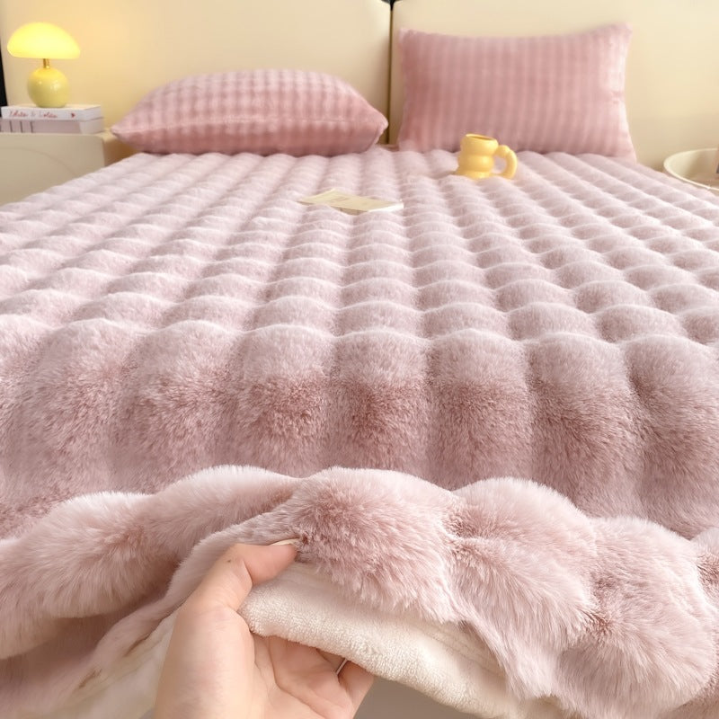 Ultra-weiches plüschtexturiertes Decke