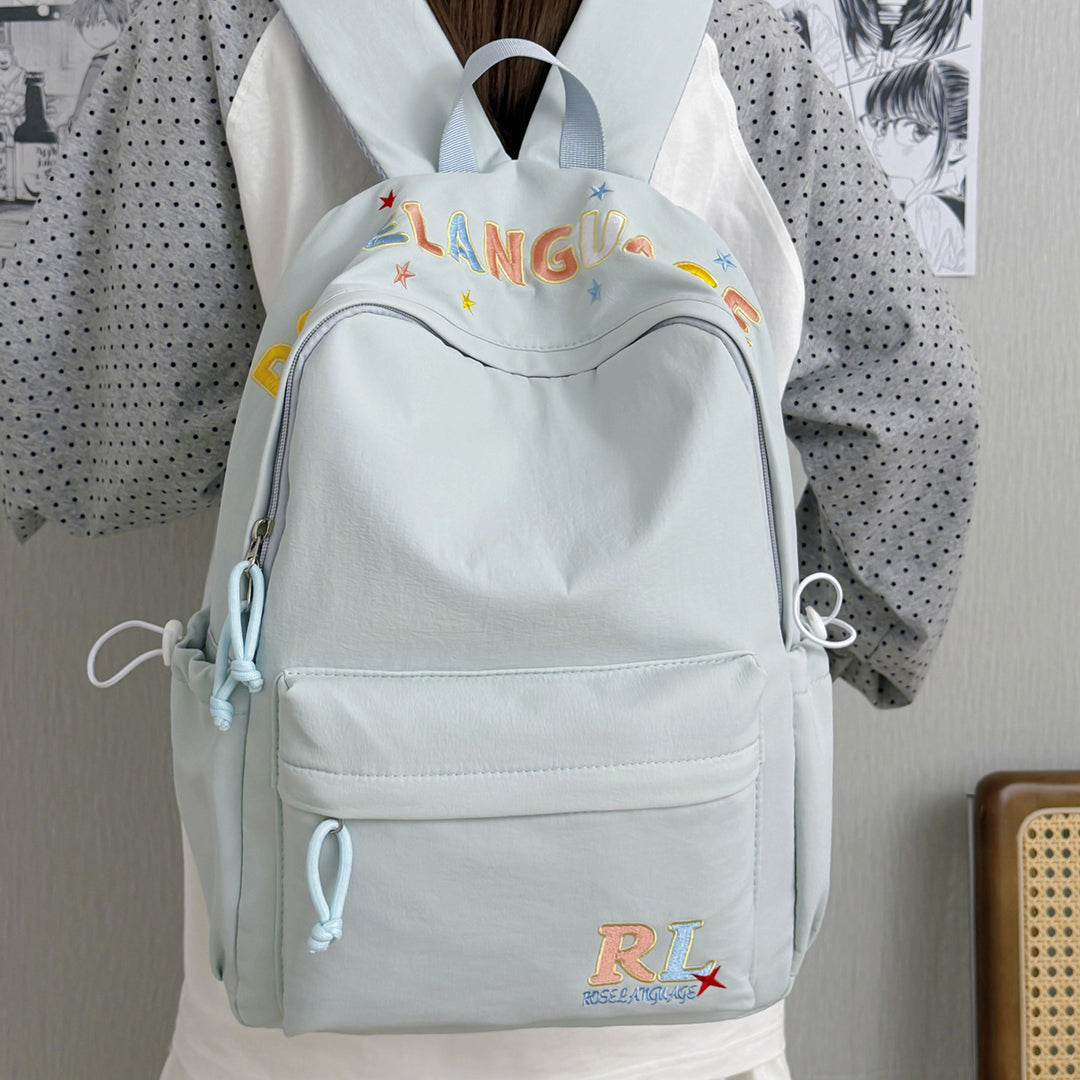 Stilvoller bestickter Grafik-Rucksack Karnz
