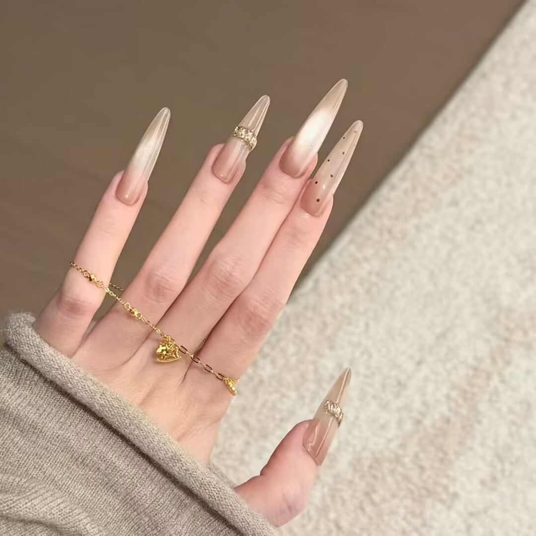 Premium Stiletto Press-On-Nagelverlängerungen Karnz
