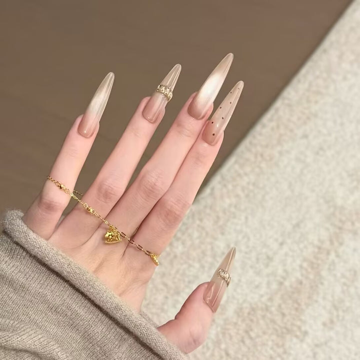 Premium Stiletto Press-On-Nagelverlängerungen Karnz