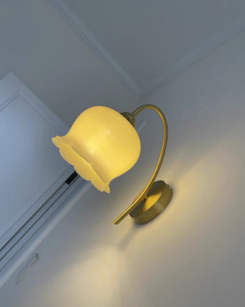 Elegante Wandglaslampe