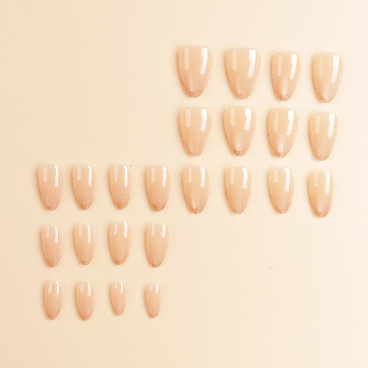 Elegante Ombre Glitzer Nagelspitzen Karnz