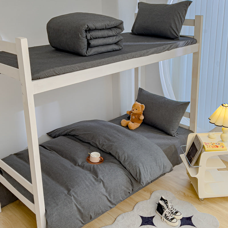 Leichtes Baumwolle Etagenbett Bettwäsche Set mit Bettbezug, Kissenbezug und Spannbettlaken