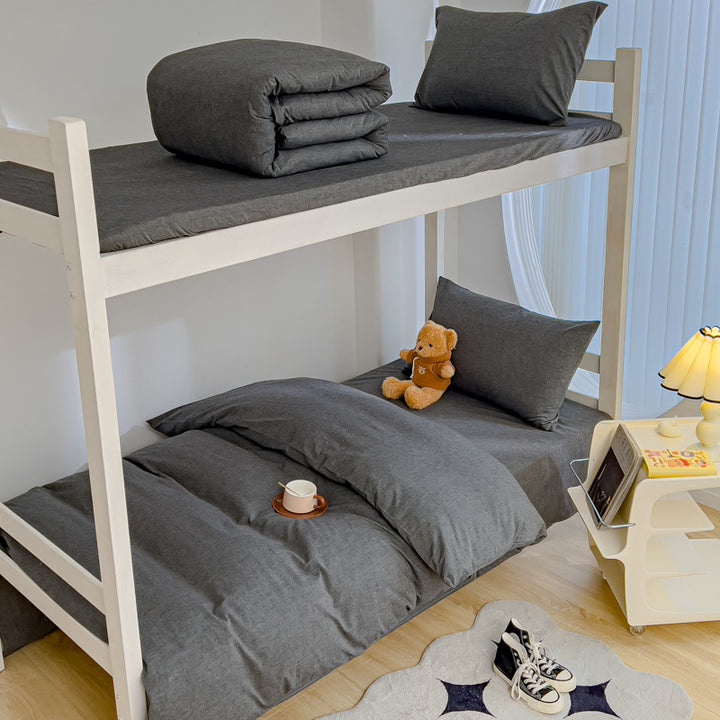 Leichtes Baumwolle Etagenbett Bettwäsche Set mit Bettbezug, Kissenbezug und Spannbettlaken
