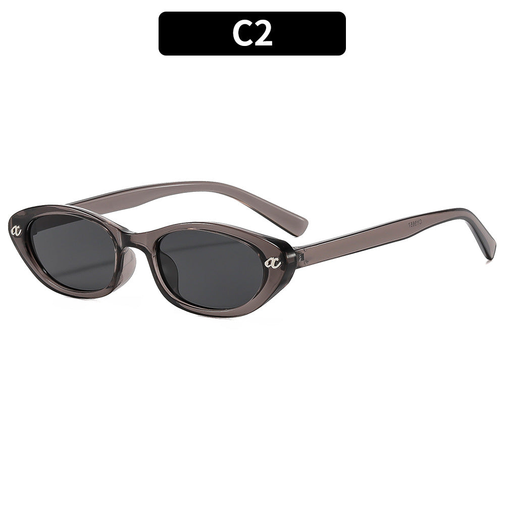 Retro-inspirierte eckige Sonnenbrille
