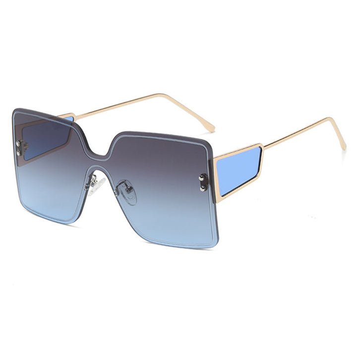 Damen oversized Geometric Sonnenbrille Karnz