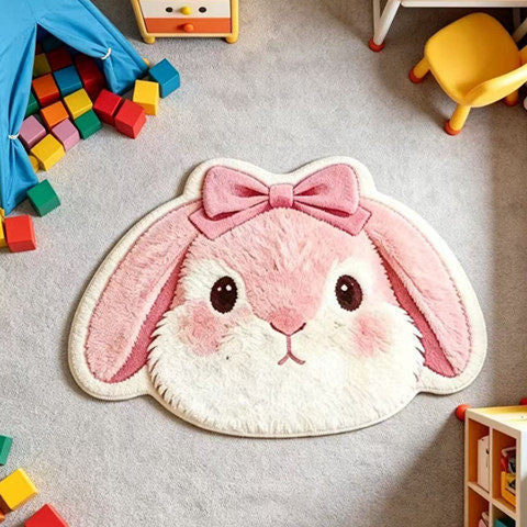 Hasenförmiger Plüschteppich