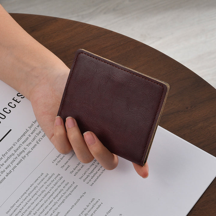Kompakte Leder Reisebrieftasche Karnz
