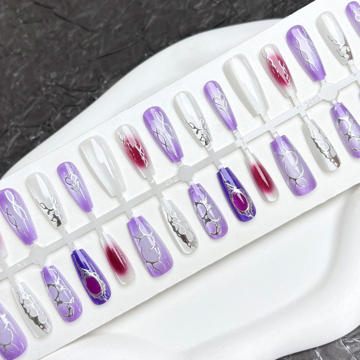 Premium Künstlerischer Press-On Nagel Kit