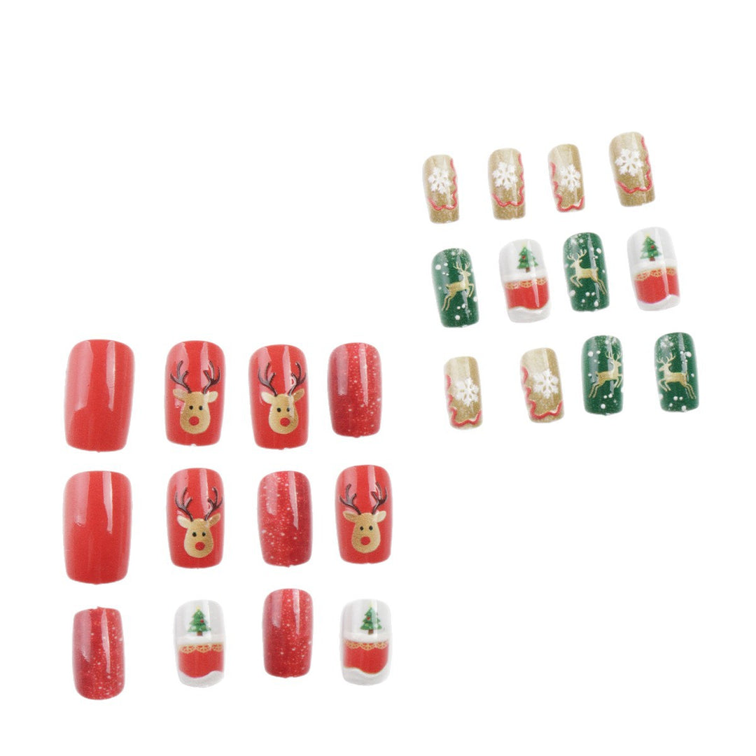 Festliche Nagelkunst Aufkleber Karnz