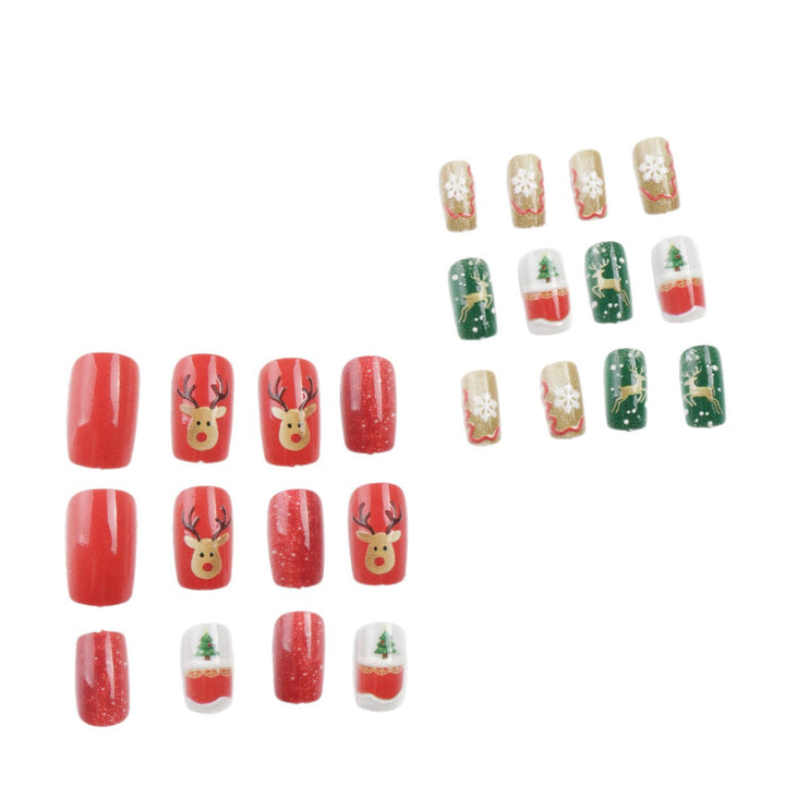 Festliche Nagelkunst Aufkleber Karnz