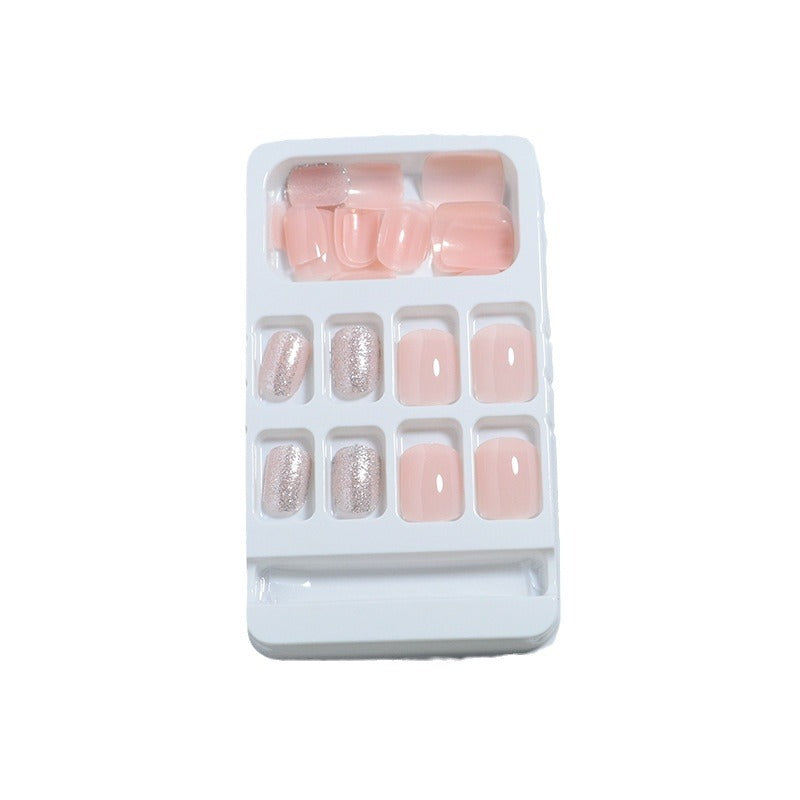 Premium Glänzendes Press-On Nagelset Karnz