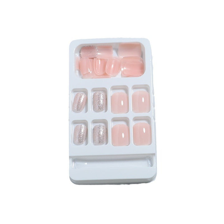 Premium Glänzendes Press-On Nagelset Karnz