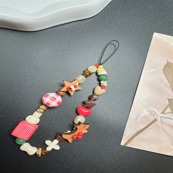 Dekorativer Holzperlen-Lanyard Karnz