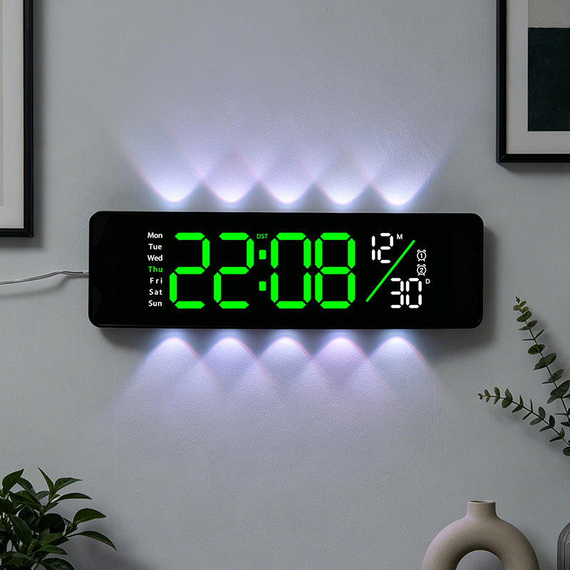 Digitaler Displaywecker mit Wochentagsanzeige und Temperatur Karnz