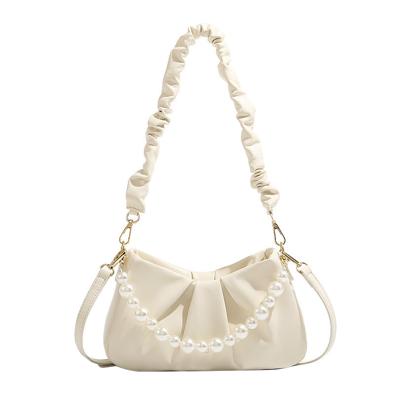 Elegante Perlenakzent Sling-Tasche Karnz