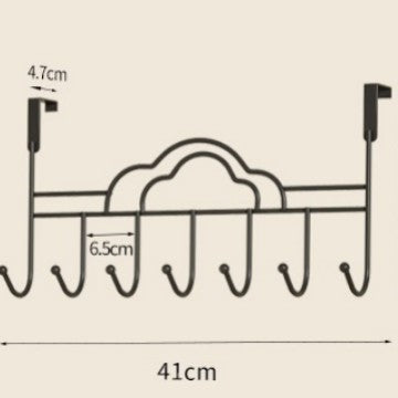 Dekorativer wandmontierter Notch-Hakenregal