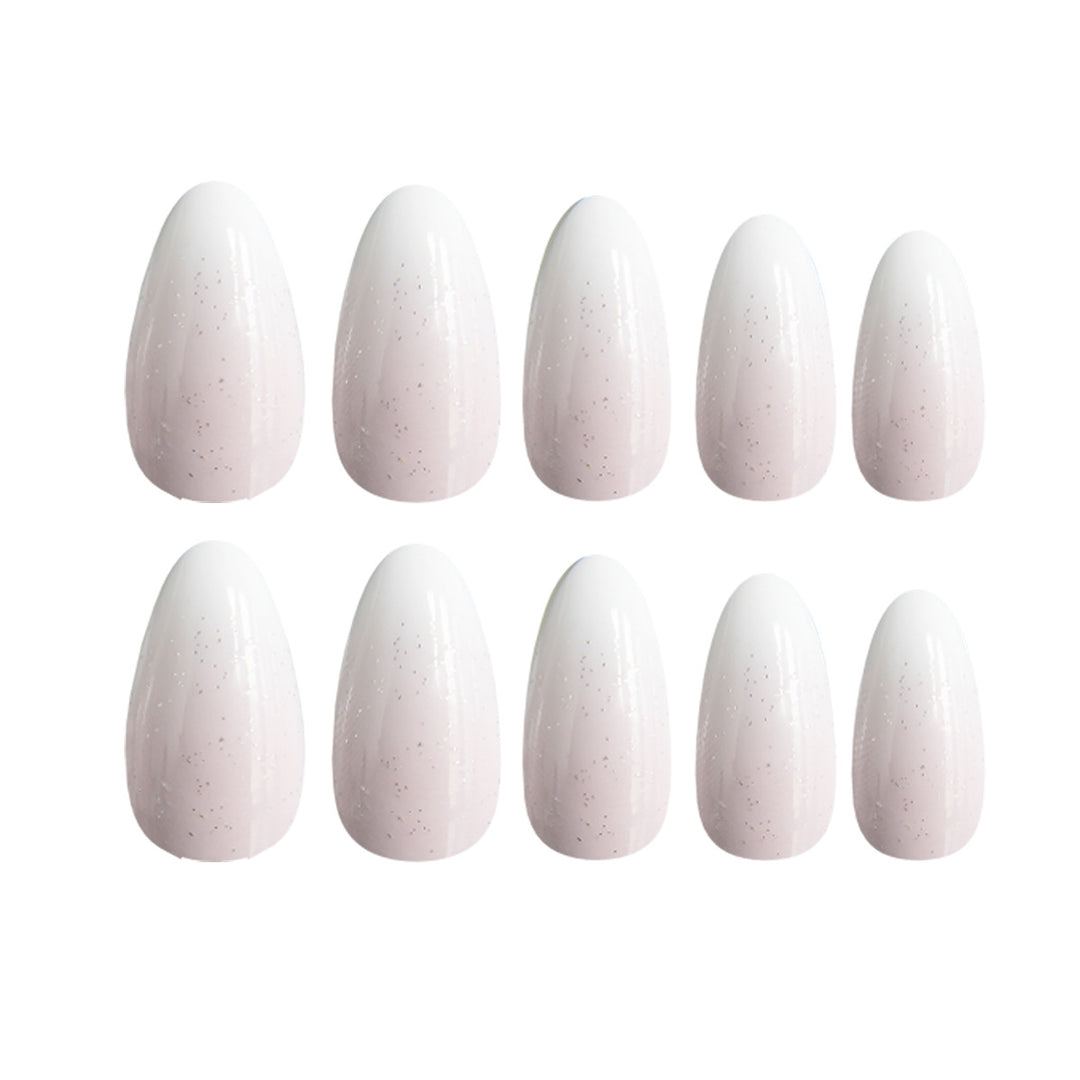 Elegante Glitzernde Ombre Nagelkuns Karnz