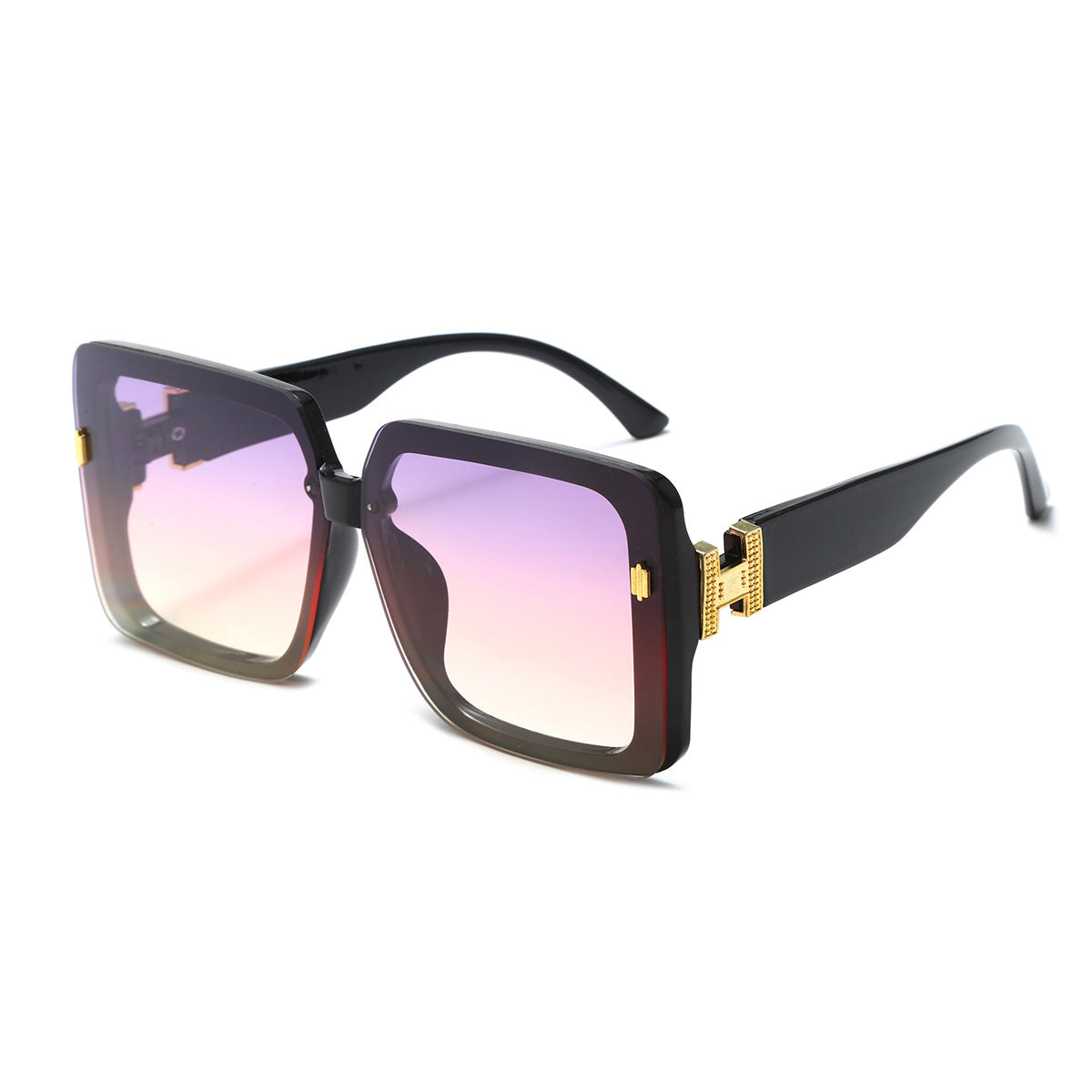 Damen oversized modische Sonnenbrille mit luxuriösem Rahmen Karnz