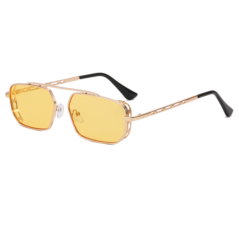 Damen modische Sonnenbrille im modernen Hexagon-Design Karnz