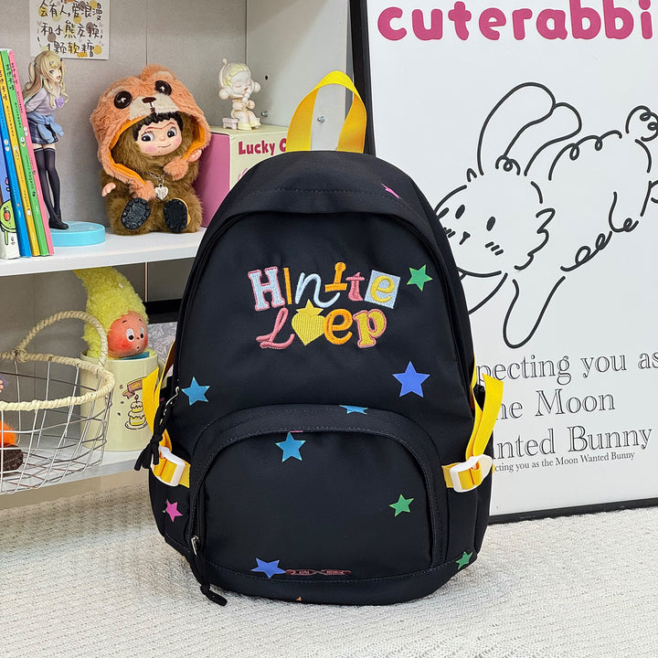 Spaß Bestickter Sternmuster Rucksack