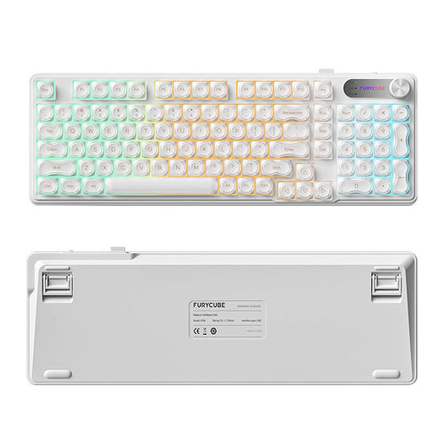 Retro Runde-Tasten Mechanische Tastatur Karnz