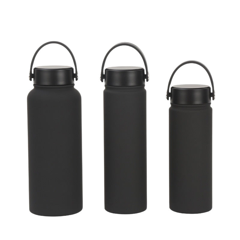 Damen doppelwandige isolierte Wasserflasche mit praktischem Tragegriff Karnz