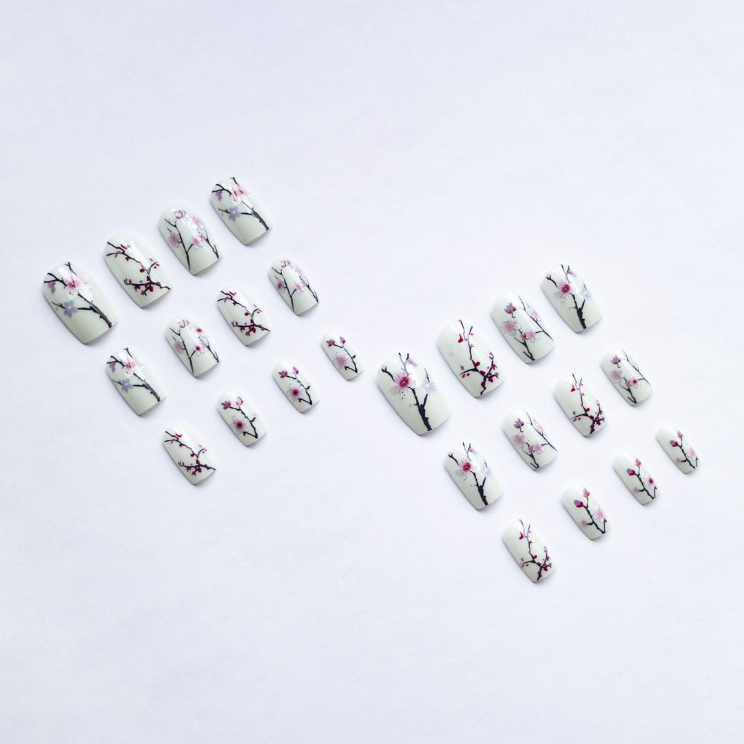 Floral Kirschblüten Nagelkunst Set