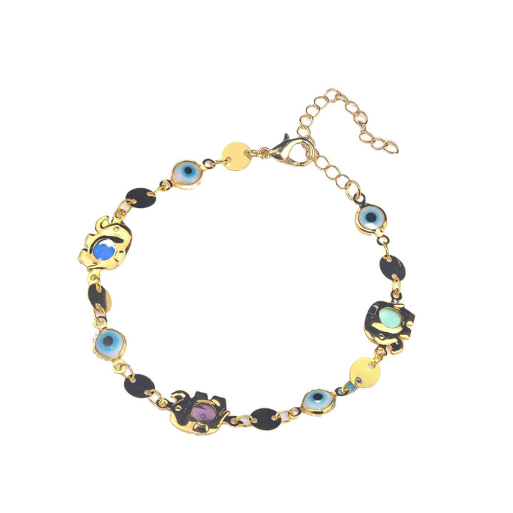 Bunte Eye Charm Statement Halskette Karnz