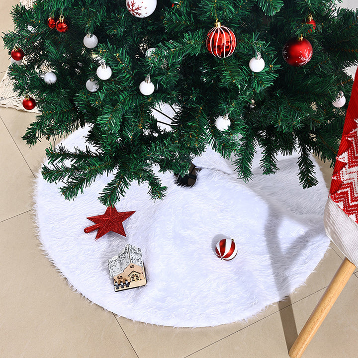Stilvolle Weihnachtsbaum-Decke aus Plüsch Karnz