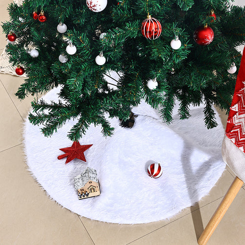 Stilvolle Weihnachtsbaum-Decke aus Plüsch Karnz