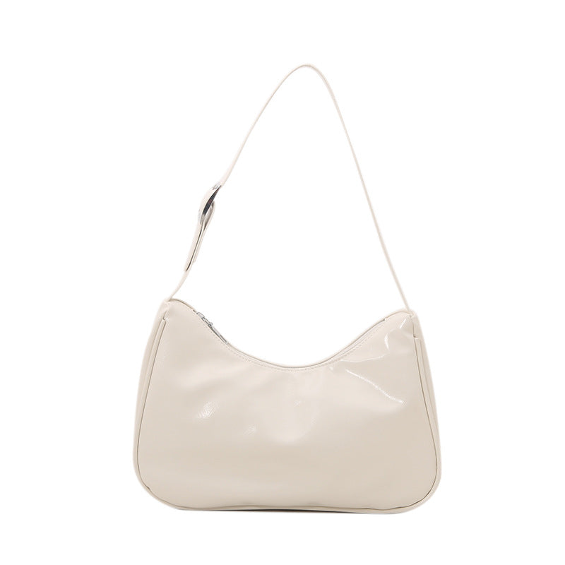 Vintage-inspirierte weiche Lackleder-Handtasche Karnz