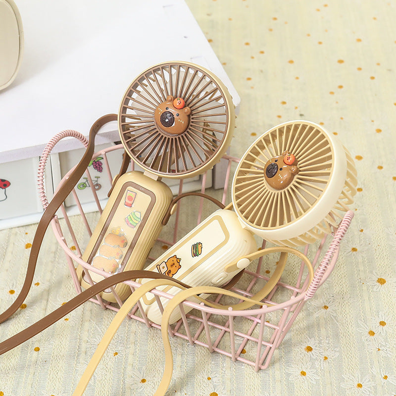 Damen Tragbarer Mini-Handventilator mit süßem Tiermotiv Karnz