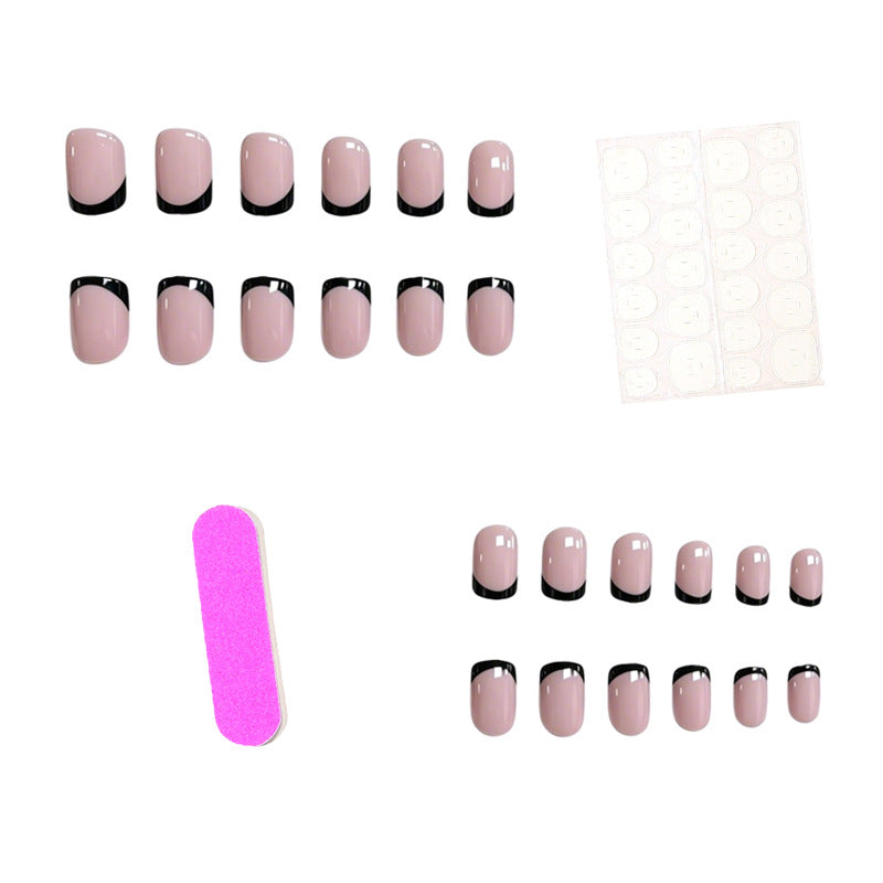 Stilvolle French Tip Gel-Nagelverstärkungen Karnz