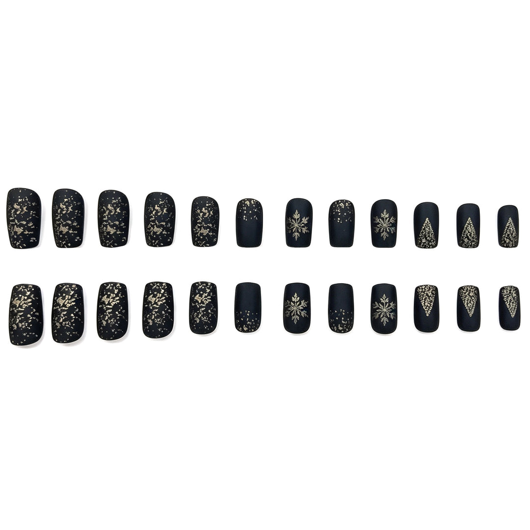 Festliche Winter-Themen Acryl-Nagelverlängerungen Karnz