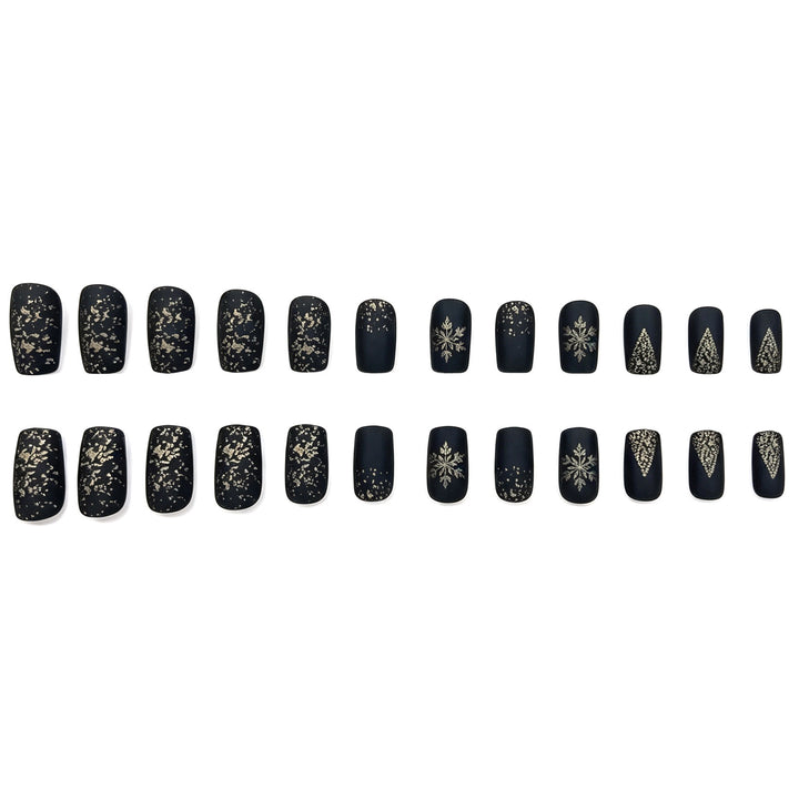 Festliche Winter-Themen Acryl-Nagelverlängerungen Karnz